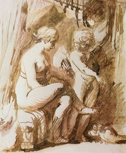 Venus und Amor von Adam Elsheimer