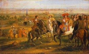 Eroberung von Lille durch Ludwig XIV., 28. August von Adam Frans van der Meulen