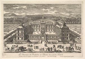 Das Schloss von Richelieu in Poitou von der Eingangsseite von Adam Perelle