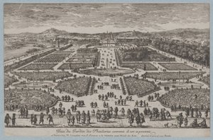 Der Tuileriengarten (1680) von Adam Perelle