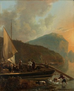 Italienische Flusslandschaft