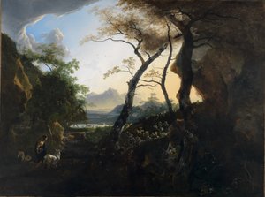 Waldlandschaft mit Hirten von Adam Pynacker