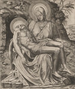 Vatikanische Pietà, 1566 von Adamo Scultori