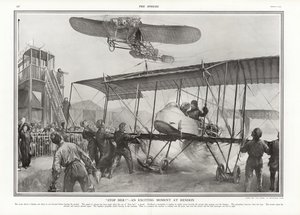 Beinahe-Unfall auf dem Hendon Aerodrome, 1913 von Addison Thomas Millar