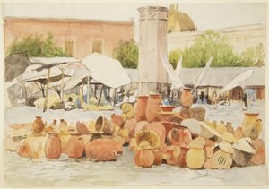 Ein Markt in Mexiko von Adela Breton