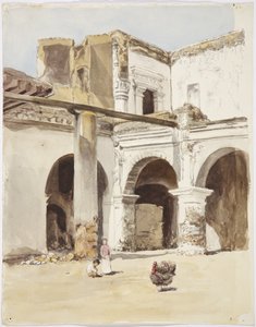 Ruine - altes Haus in Chalchicomula, Bundesstaat Publa, Mexiko von Adela Breton