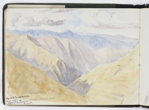 Skizzenbuch mit Aquarellen, Zeichnungen und Notizen, Mexiko, 1896-1898