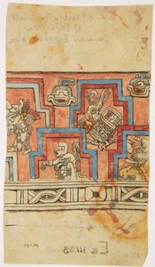 Stuckfries in Acanceh, Mexiko von Adela Breton