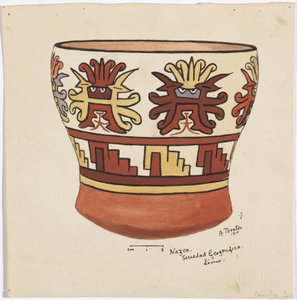 Vase aus Nazca, Peru von Adela Breton