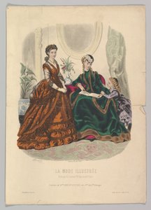 Nr. 51 aus La Mode Illustrée, 1869 von Adèle Anaïs Colin