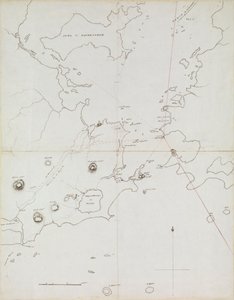 Karte des Hafens von Rio de Janeiro, Brasilien, ca. 1849 von Admiral Sir Edward Gennys Fanshawe