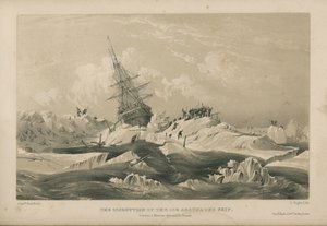 Das Aufbrechen des Eises um das Schiff