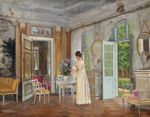 Sommerblumen arrangieren