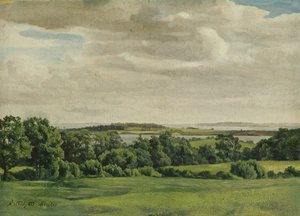 Landschaft in Holstein, 1827 von Adolf Vollmer