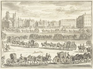 Einzug von Cornelis Hop als Botschafter in Paris, 23. Juni 1719 von Adolf van der Laan