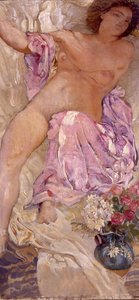 Akt mit Blumen, 1910