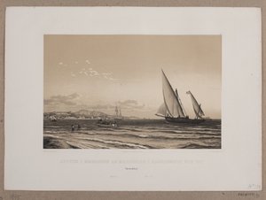 Die Küste in der Nähe von Marseille im Hintergrund die Insel Iff von Johan Adolph Kittendorff