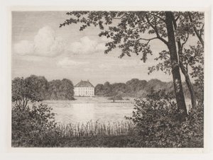 Partie bei Dronninggaard von Adolph Larsen