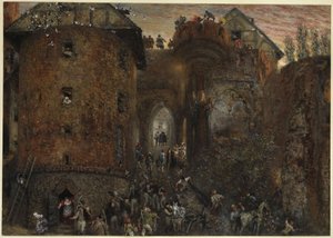 An der Marienburg von Adolph Menzel