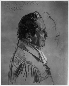 Dr. Karl Wilhelm Moritz Snethlage. Studie zum Gemälde "Krönung Wilhelms I. in Königsberg" von Adolph Menzel