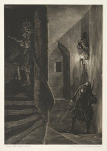 Essay über Stein mit Pinsel und Schaber: Verfolgung auf der Wendeltreppe