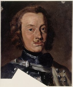Friedrich Wilhelm Freiherr von Seydlitz-Kurzbach, preußischer Kavalleriegeneral, Eskadronschef des Husarenregiments Nr. 4, (Detail)