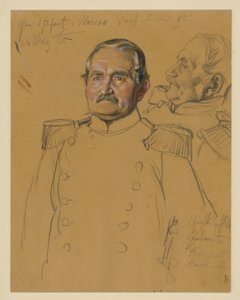 General von Wussow, Porträtstudie zu "Die Krönung Wilhelms I. in Königsberg" von Adolph Menzel