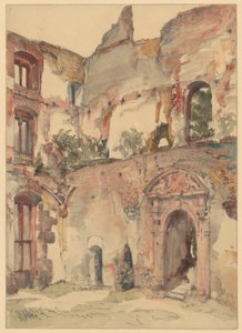 In der Ruine des Heidelberger Schlosses von Adolph Menzel