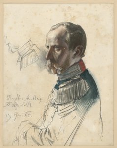 Oberstleutnant von Strubberg, Flügeladjutant des Königs von Adolph Menzel
