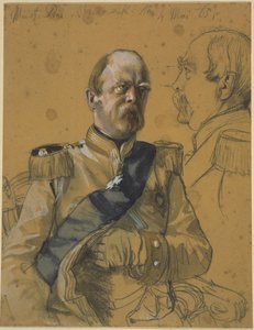 Otto Graf von Bismarck-Schönhausen. Studie zum Gemälde "Krönung Wilhelms I. in Königsberg" von Adolph Menzel