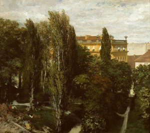 Palaisgarten des Prinzen Albrecht von Adolph Menzel