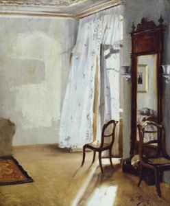 Das Balkonzimmer von Adolph Menzel
