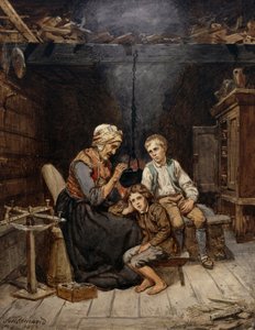 Großmutter erzählt ein Märchen