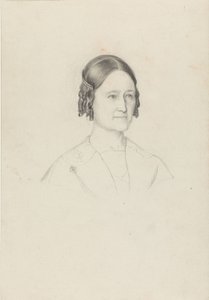 Die Frau des Künstlers, Johanne Tidemand von Adolph Tidemand