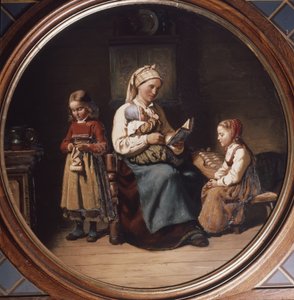 Mutter unterrichtet
