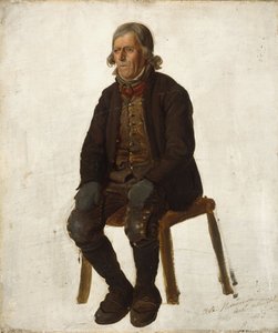 Porträt von Asle Hermandsøn aus Hallingdal von Adolph Tidemand