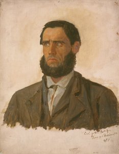 Porträt des Gefangenen Carl Gustav Svendsen von Adolph Tidemand
