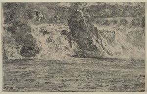 Rheinfall von Schaffhausen von Adolph Menzel