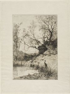 Ein Teich in der Nähe von Roussillon