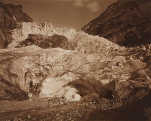 Schweiz. Grindelwald, Oberer Gletscher, Quelle der Lütschine, 1875-1877 von Adolphe Braun