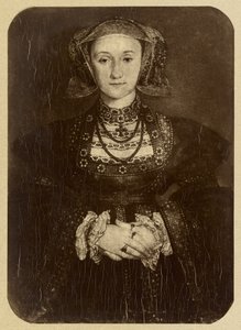 Frau von Heinrich VIII von Hans Holbein, Musée du Louvre von Adolphe Braun
