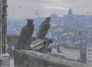 Paris, gesehen von den Türmen von Notre Dame