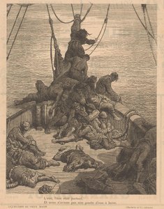 Schiff mit leidender Besatzung