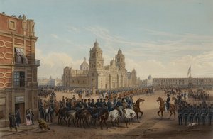 Genl. Scotts Einzug in Mexiko von Adolphe Jean Baptiste Bayot