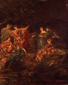 Fête Galante von Adolphe Joseph Thomas Monticelli