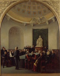 Die feierliche Sitzung der Akademie der Künste im Jahr 1839, 1840 von Adolphe Ladurner