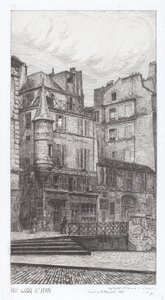 Rue du Coq St. Jean von Adolphe Théodore Jules Martial Potémont