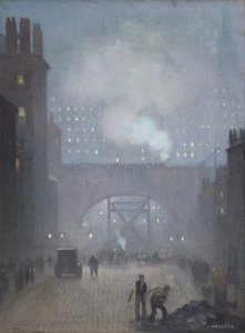 York Street führt zur Charles Street, Manchester von Adolphe Valette