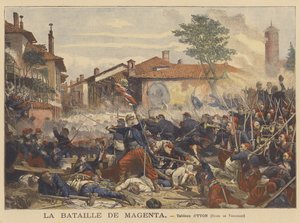 Die Schlacht von Magenta von Adolphe after Yvon