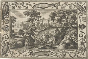 Hirschjagd von Adriaen Collaert